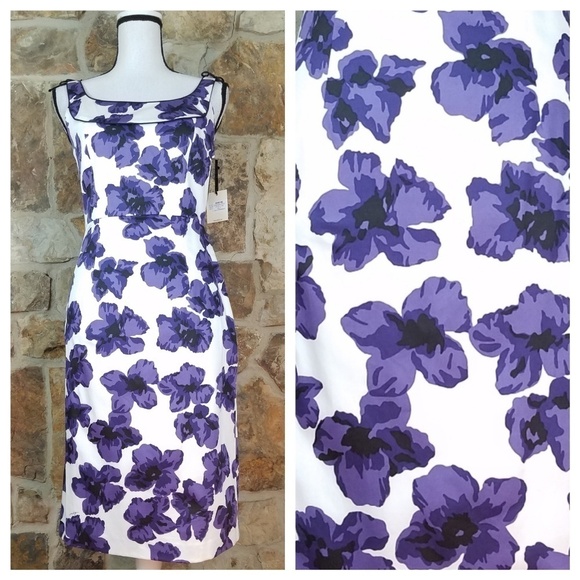 Nwt Milly of New York 4 Elisa Bow Hydrangea Dress